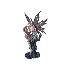 10 inch h Tree Fairy with Baby Dragon Statue Fantasy Decoration