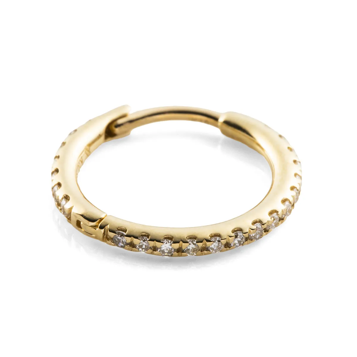 18K MANHATTAN Diamond Hoop Earring Large size