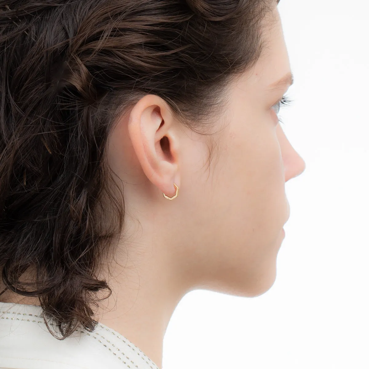 18k MANHATTAN Octagon Earring