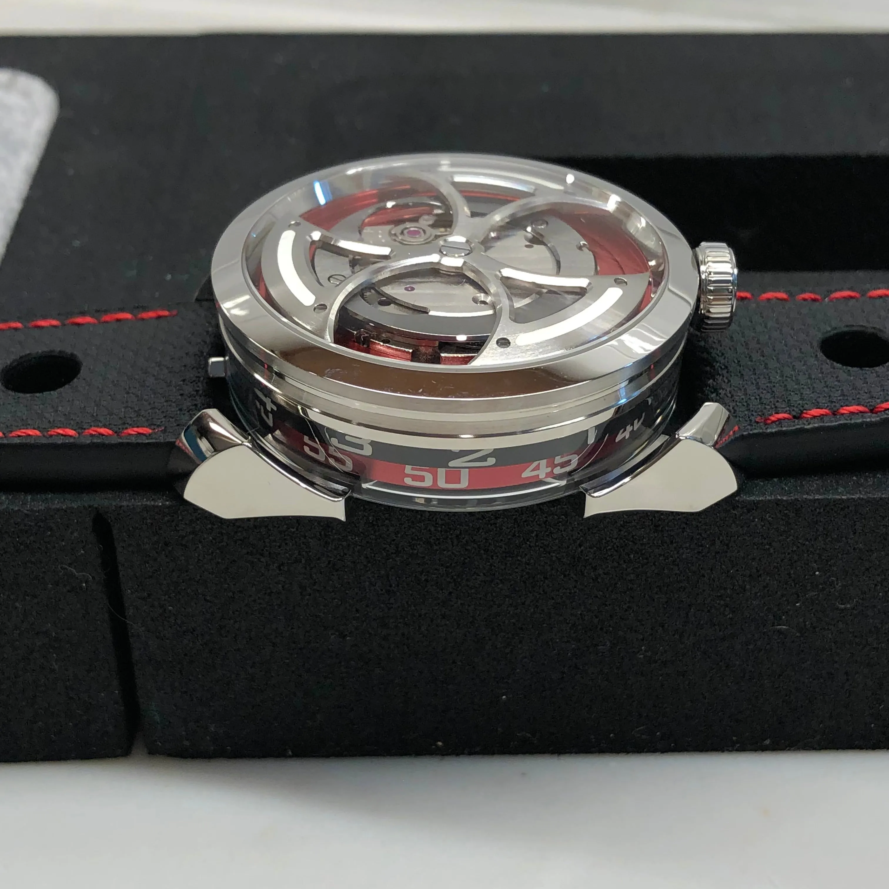 2022 MB&F M.A.D Edition MAD 1 RED 42mm Skeleton Stainless Steel Automatic Wristwatch Unworn