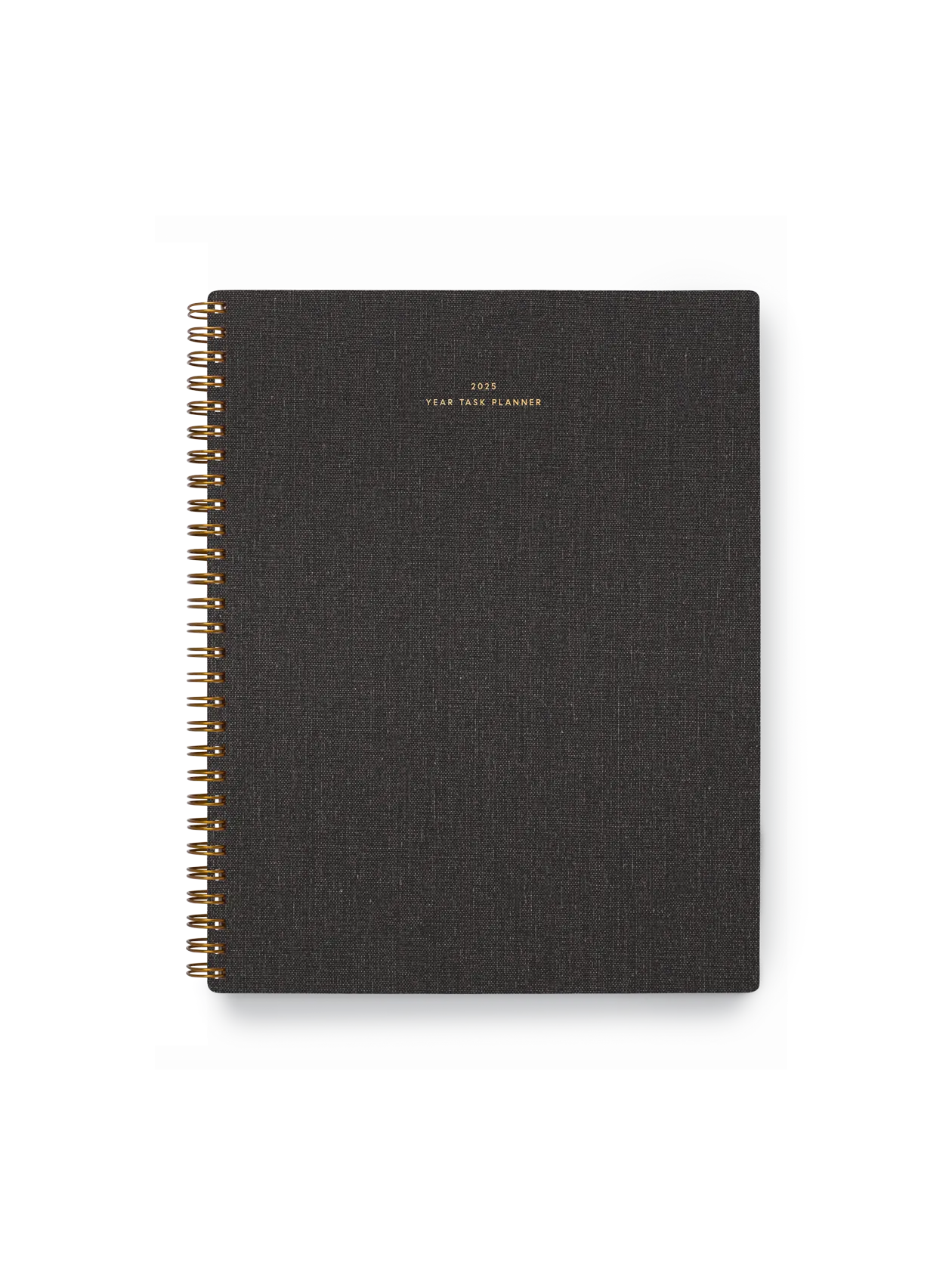 2025 Year Task Planner : Charcoal Gray