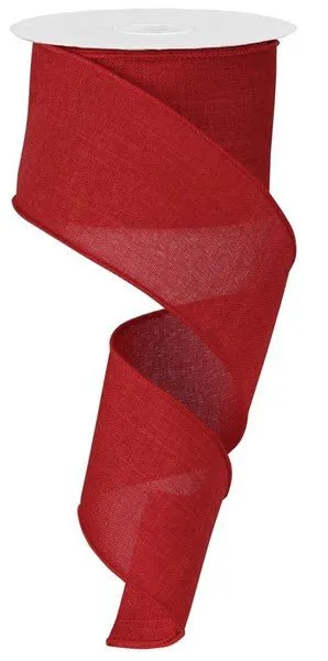 2.5" Royal Burlap: Red (10 Yards) RG127924