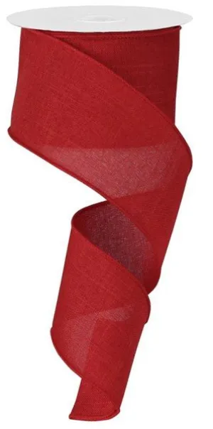 2.5" Royal Burlap: Red (10 Yards) RG127924