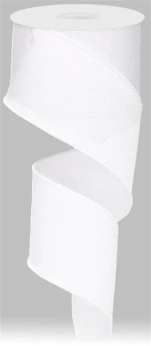 2.5" Royal Burlap: White (10 Yards) RG127927