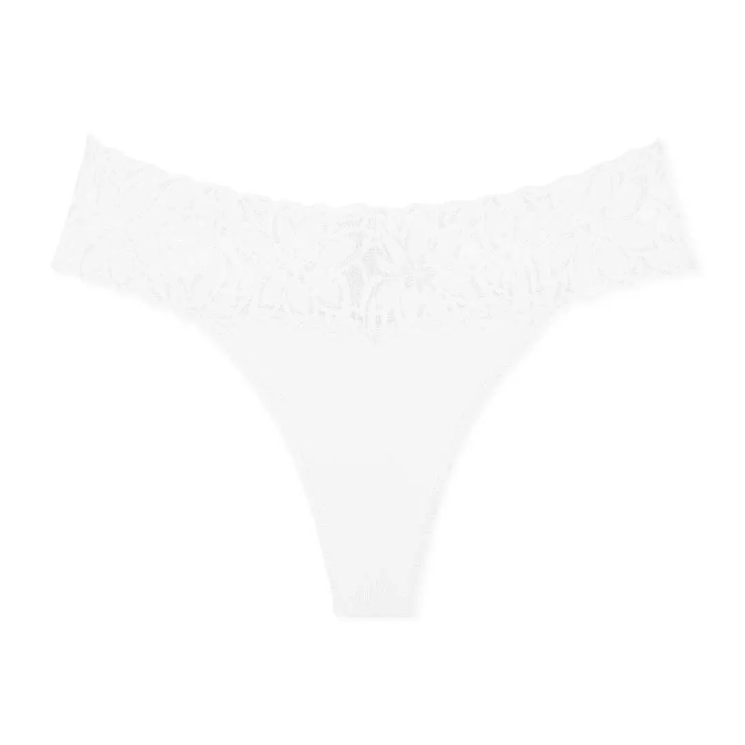 5 Pack Microfiber with Lace Thongs