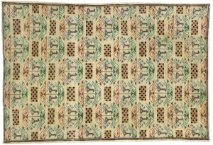 7 x 10 Zeki Muren Vintage Sivas Rug 52604