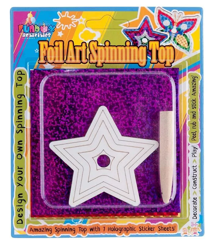 Amazing Star Foil Art Spinning Top