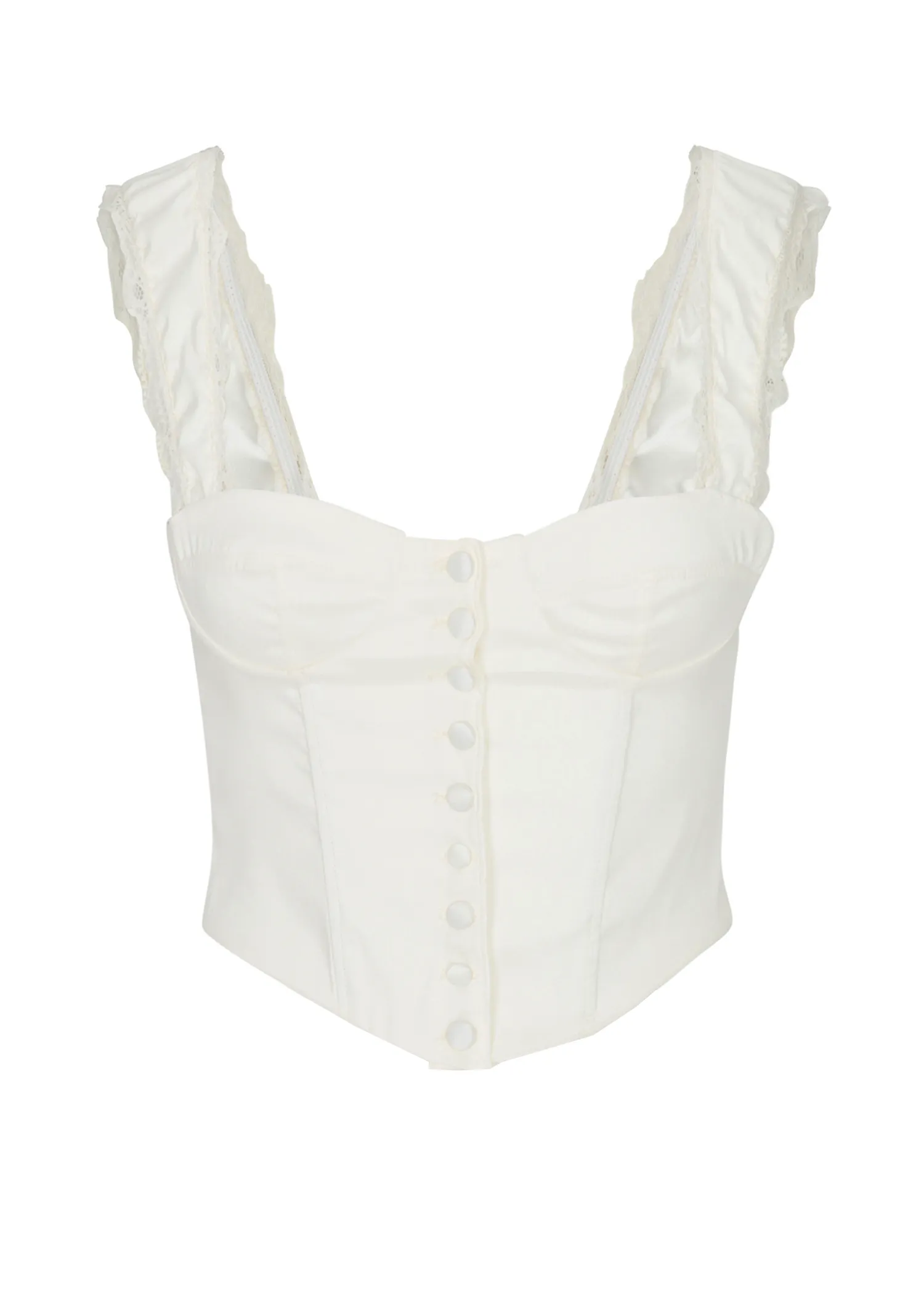 Amour Lace Up Corset | Ivory