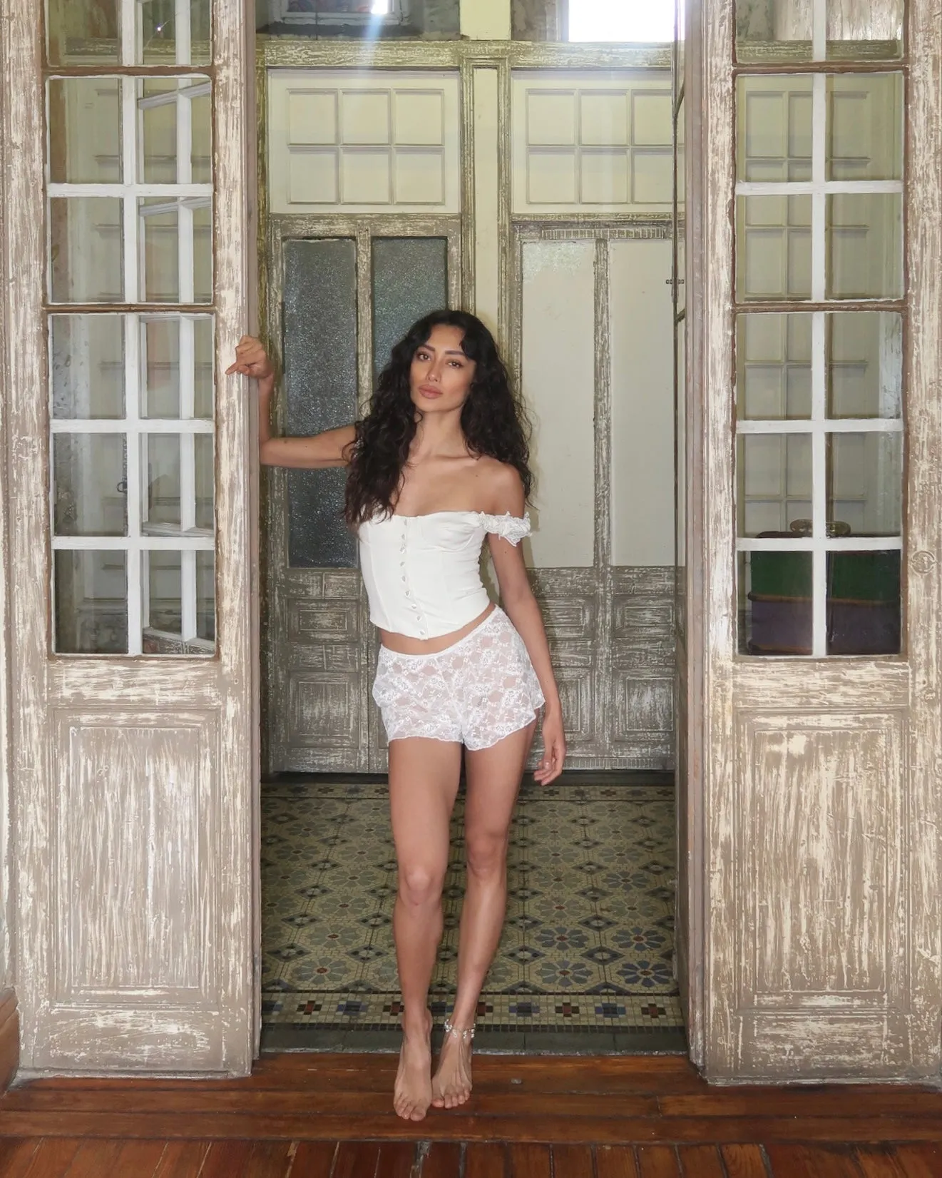 Amour Lace Up Corset | Ivory