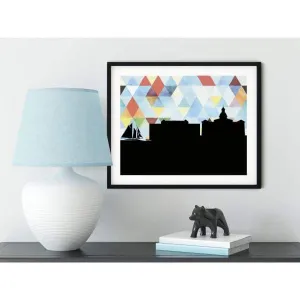 Annapolis, Maryland geometric skyline