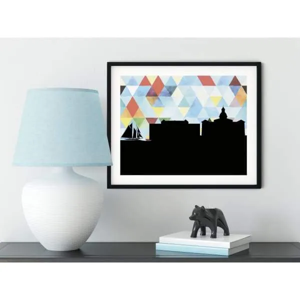 Annapolis, Maryland geometric skyline