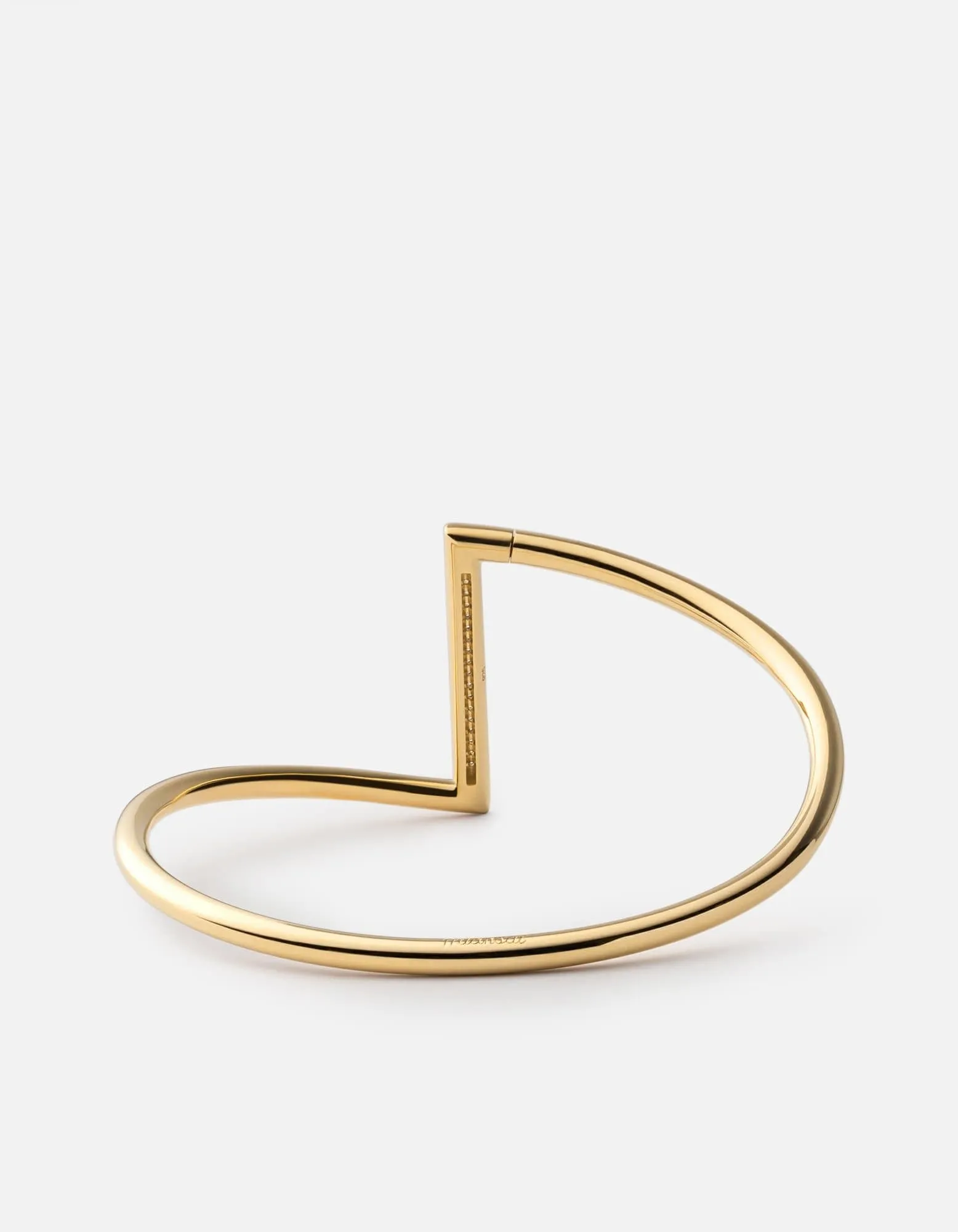 Arch Cuff, Gold Vermeil/Sapphire