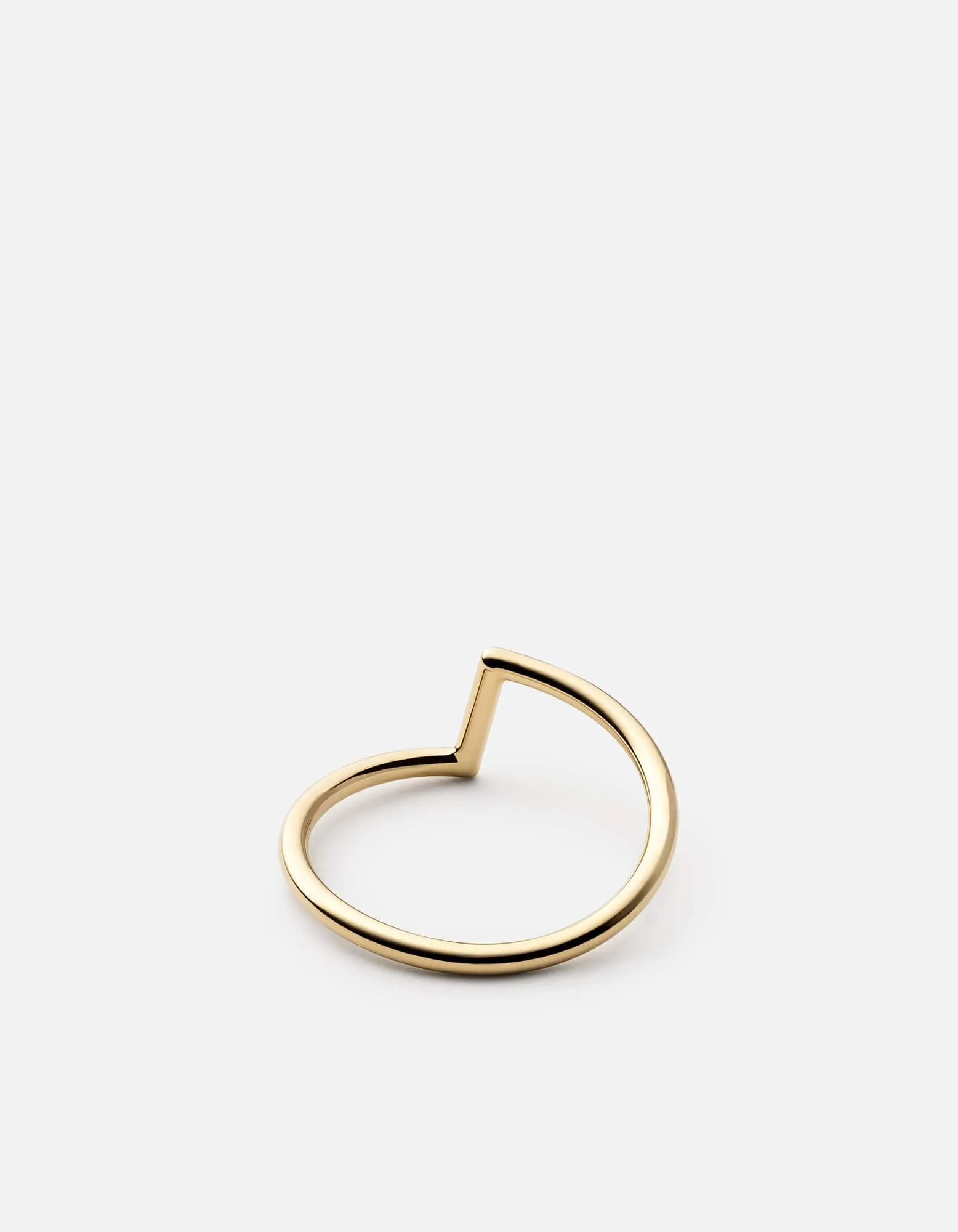 Arch Ring, 14k Gold Pavé