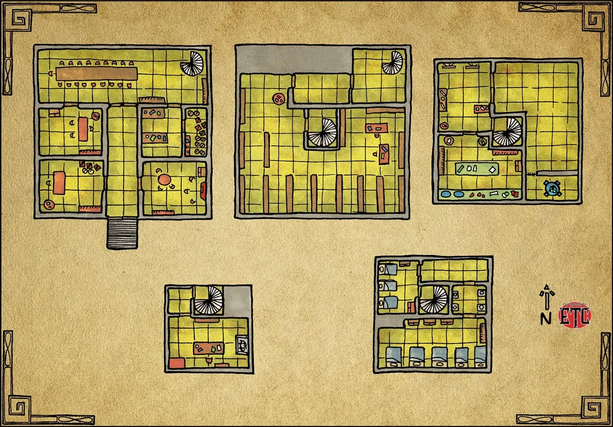 Archmage's Tower Fantasy Map