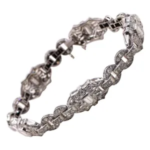 Art Deco Diamond Platinum Bracelet