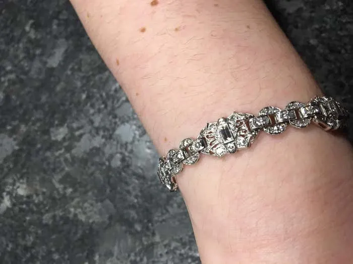 Art Deco Diamond Platinum Bracelet