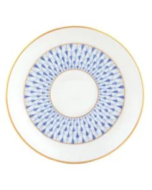 Art Deco Tea Saucer Blue
