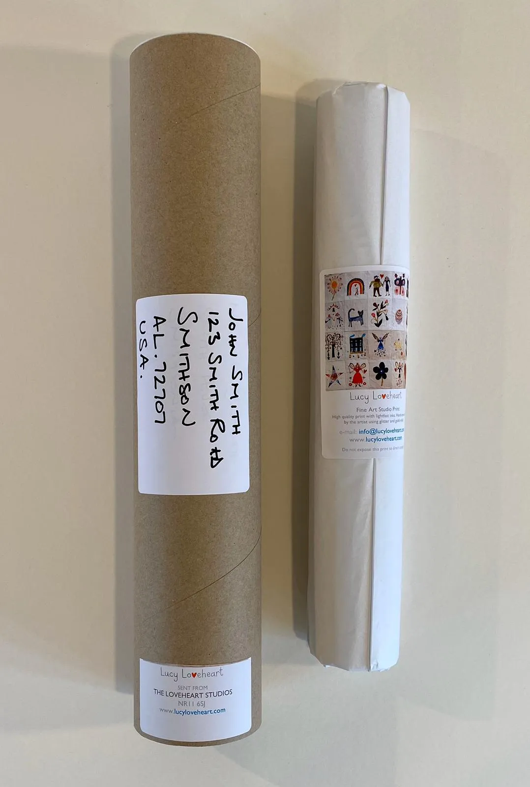 Art Print in a Tube | Lost In France | Lucy Loveheart