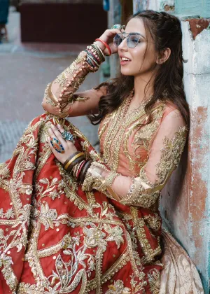 Beautiful Indian lehnga dress for wedding wear in pink and red color # B3385