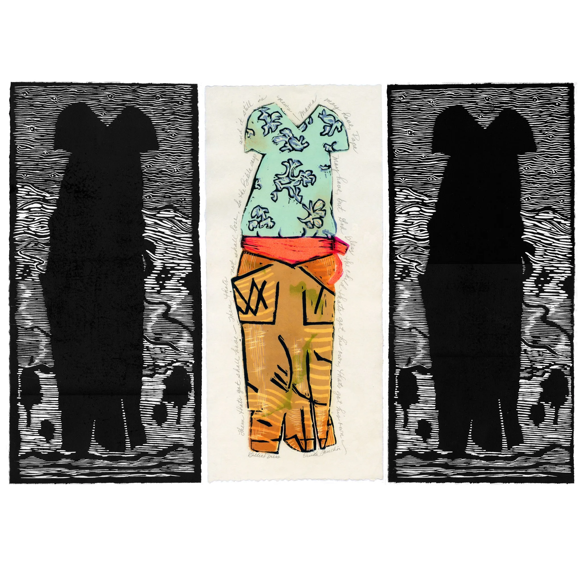 Billie's Dress- Triptych, Original- limited edition