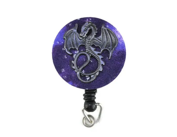 Black and Purple dragon badge reel