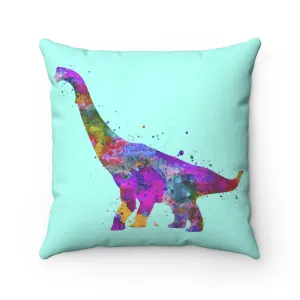 Brachiosaurus Dinosaur Square Pillow