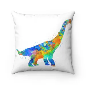 Brachiosaurus Dinosaur Square Pillow