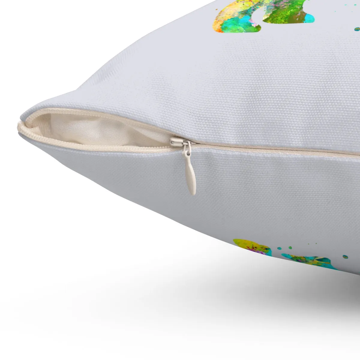 Brachiosaurus Dinosaur Square Pillow