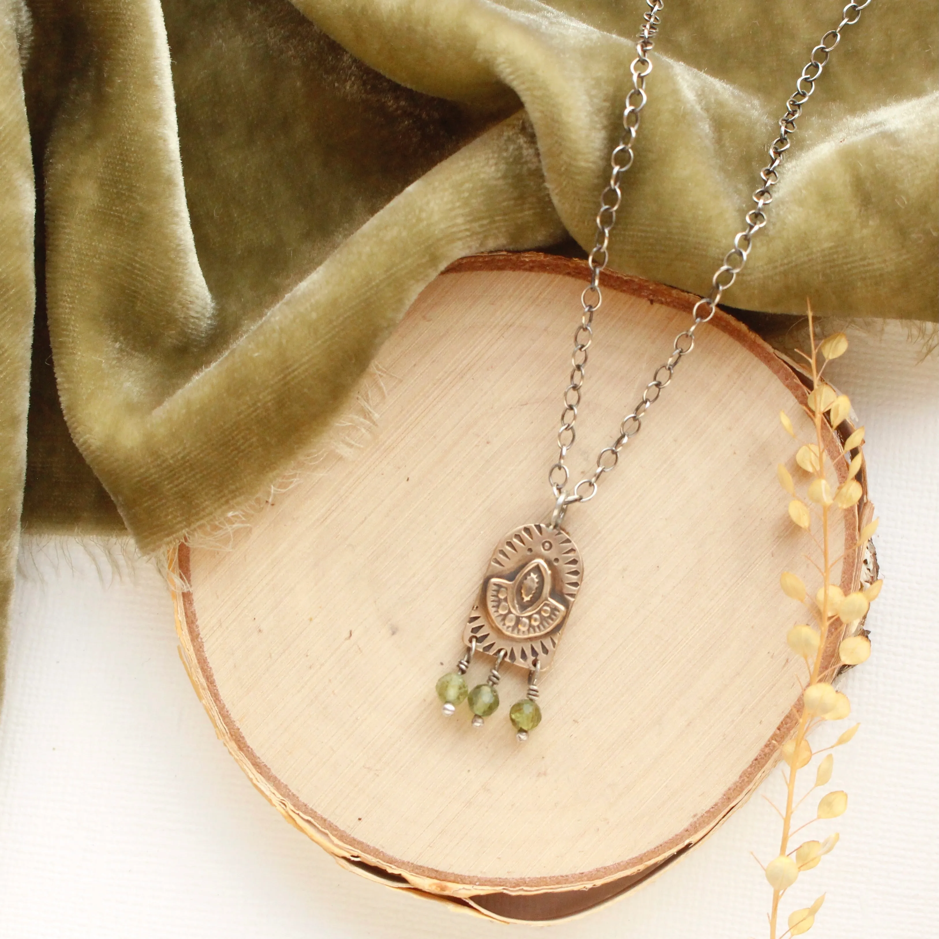 Bronze Wanderer Arch Kyanite Necklace