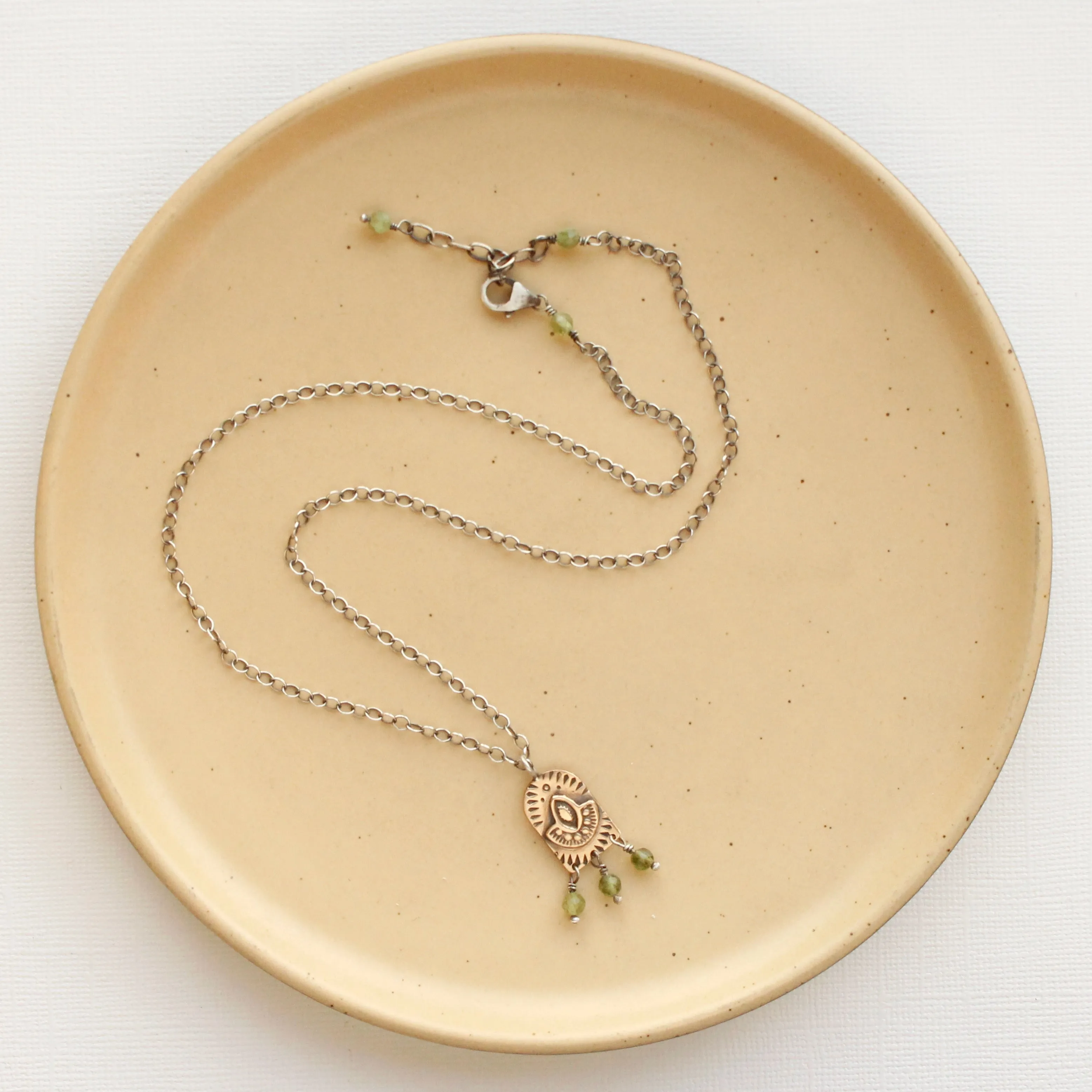 Bronze Wanderer Arch Kyanite Necklace