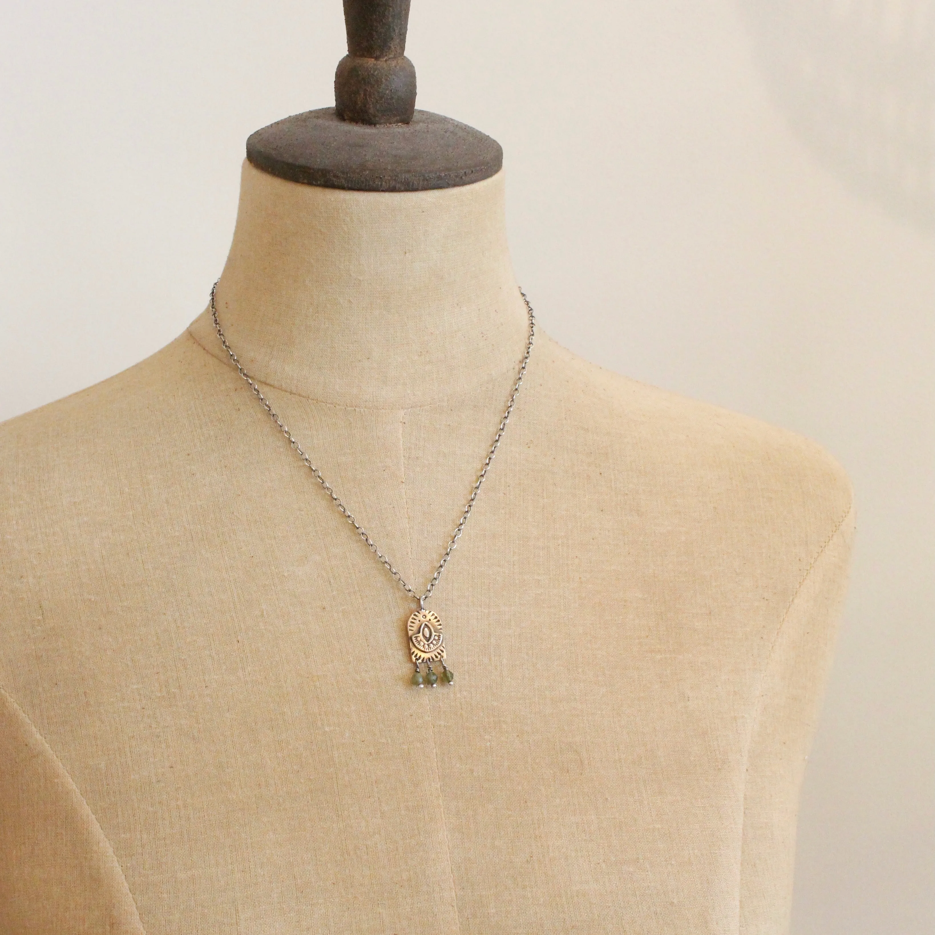 Bronze Wanderer Arch Kyanite Necklace