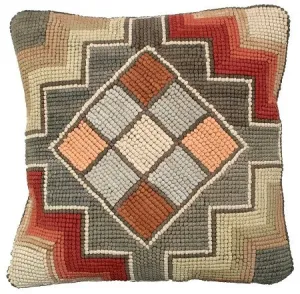 Camp Windy Hill Hooked Cotton Pillow HCP-721A