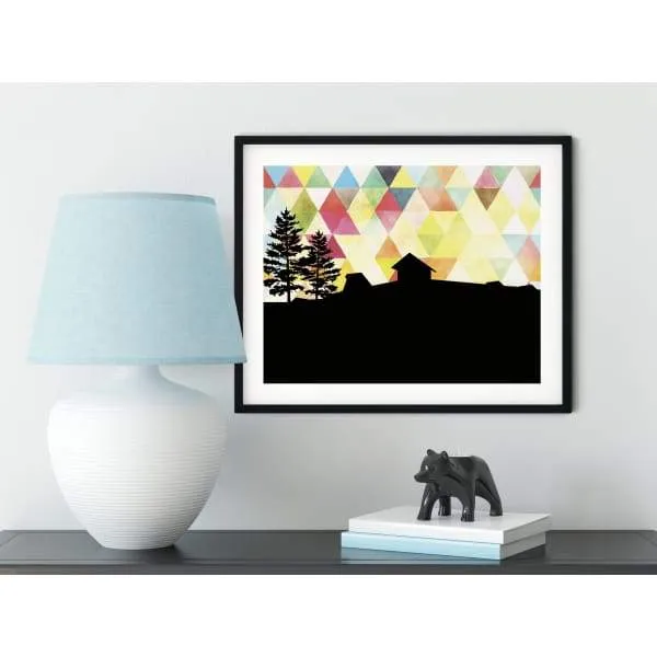 Canmore, Alberta geometric skyline