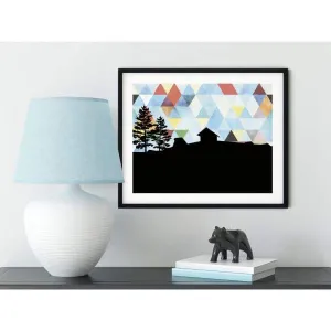Canmore, Alberta geometric skyline