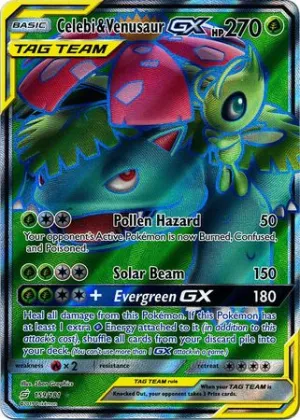 Celebi & Venusaur GX 159/181 FULL ART FOIL