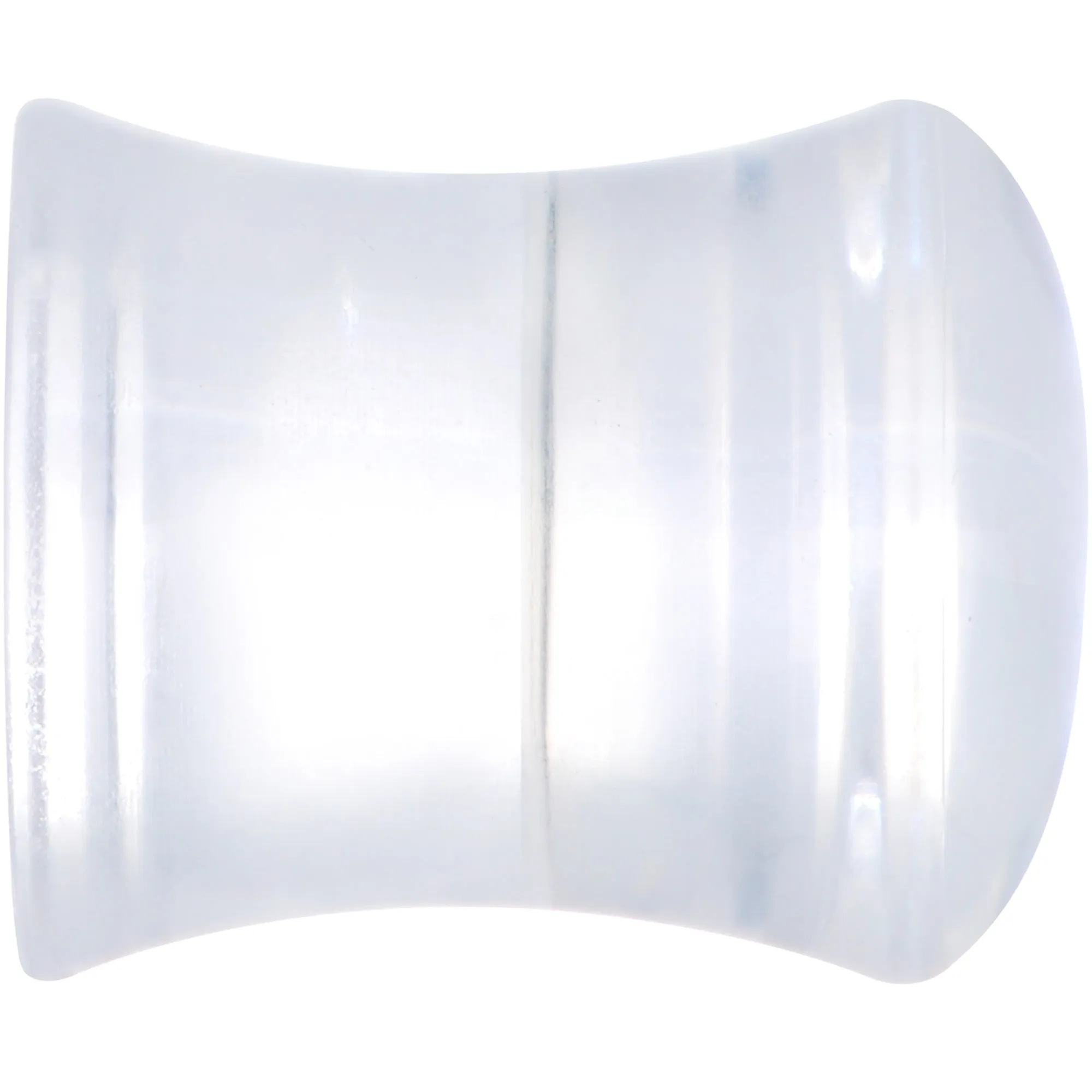 Clear Blue Acrylic Dragons Eye Saddle Plug Set