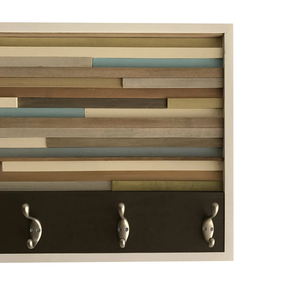 Coat Rack - Wood Wall Art - Wood Art - Reclaimed Wall Art 18X30