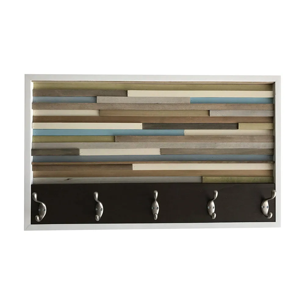 Coat Rack - Wood Wall Art - Wood Art - Reclaimed Wall Art 18X30