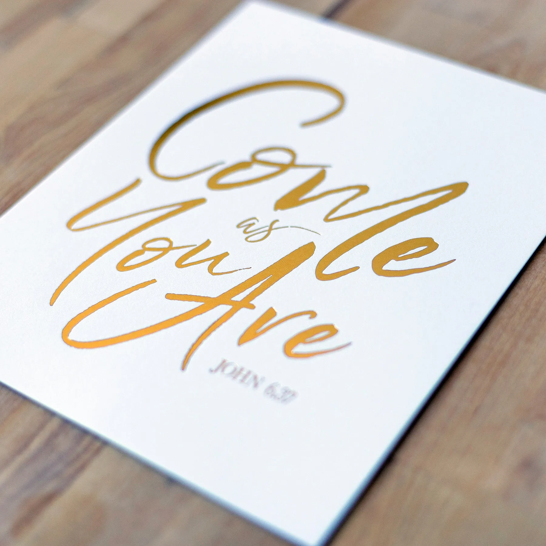 Come As You Are Hand-Lettered Art Print in 8x10