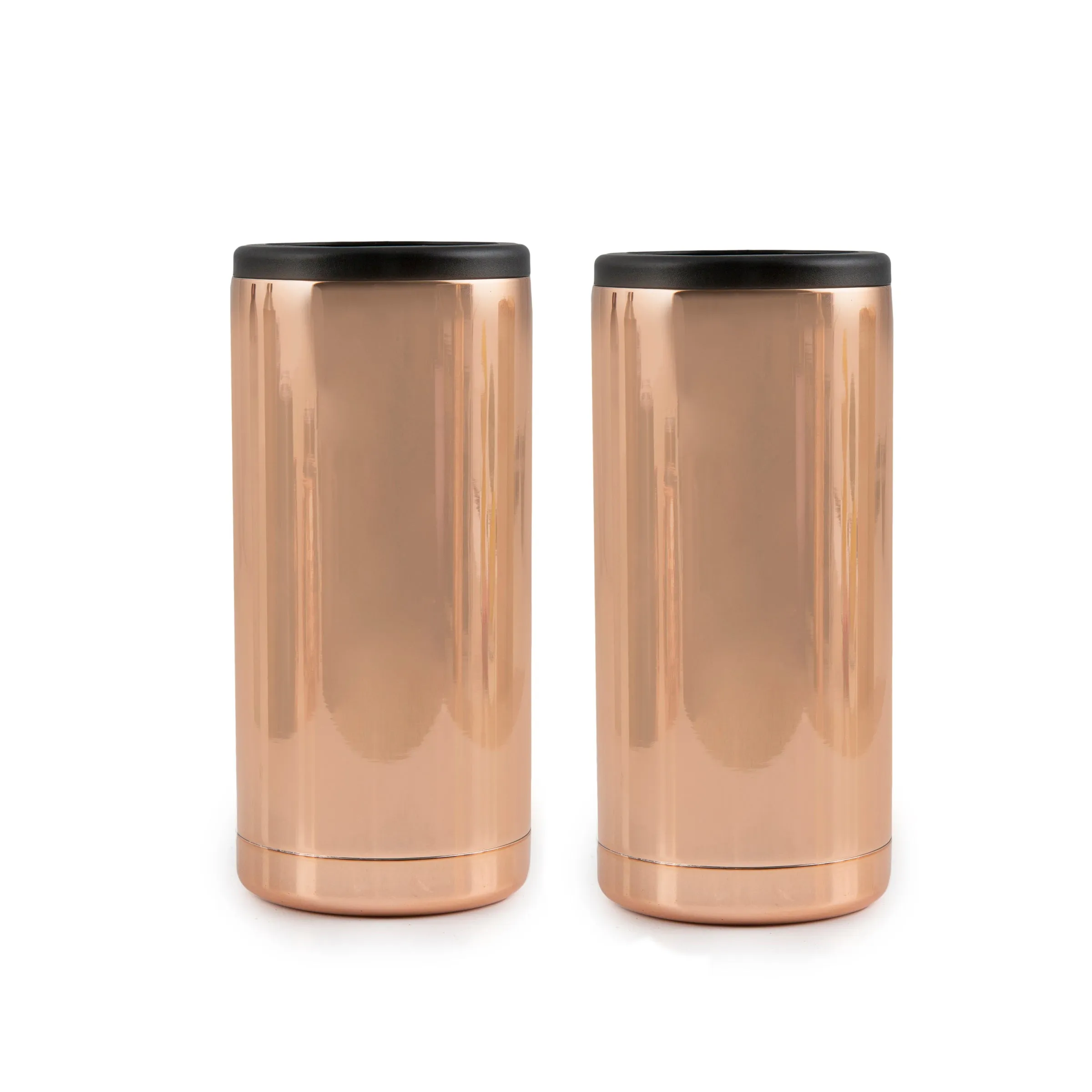 Copper Slim Can Coolers, Set of 2