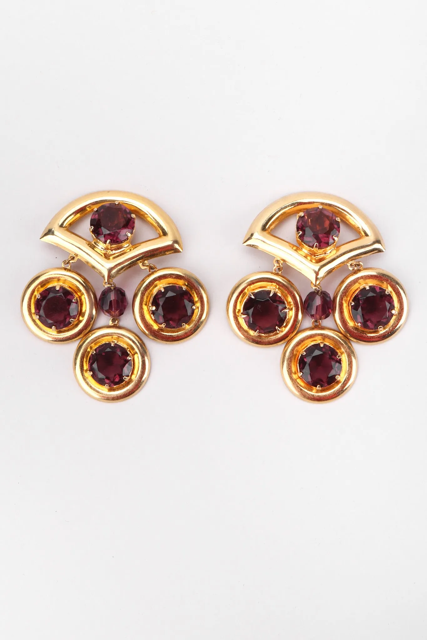Crystal Chandelier Fan Earrings