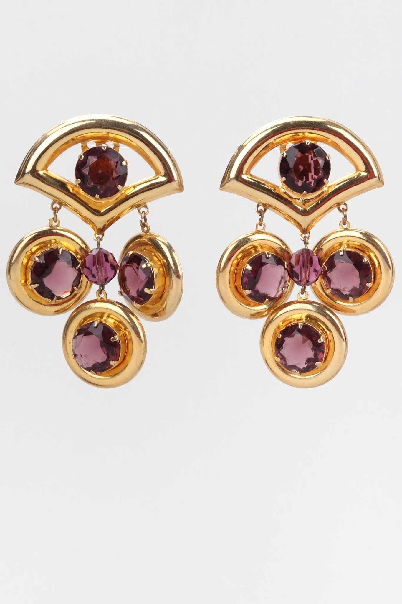 Crystal Chandelier Fan Earrings
