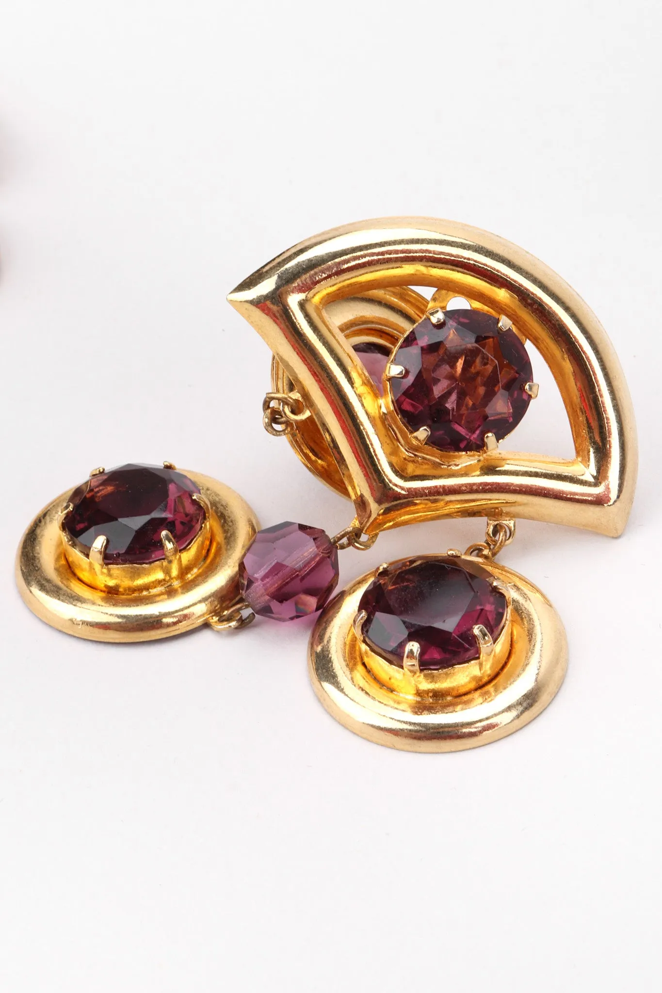 Crystal Chandelier Fan Earrings