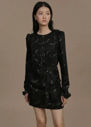 Debbie Dress (Black and Gold)