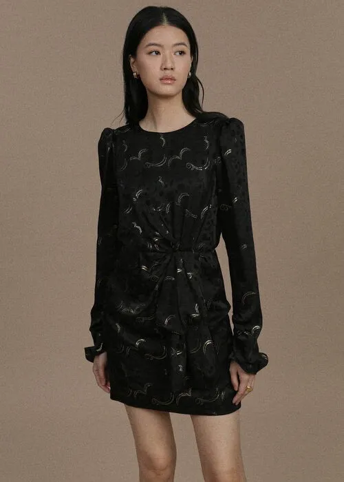 Debbie Dress (Black and Gold)