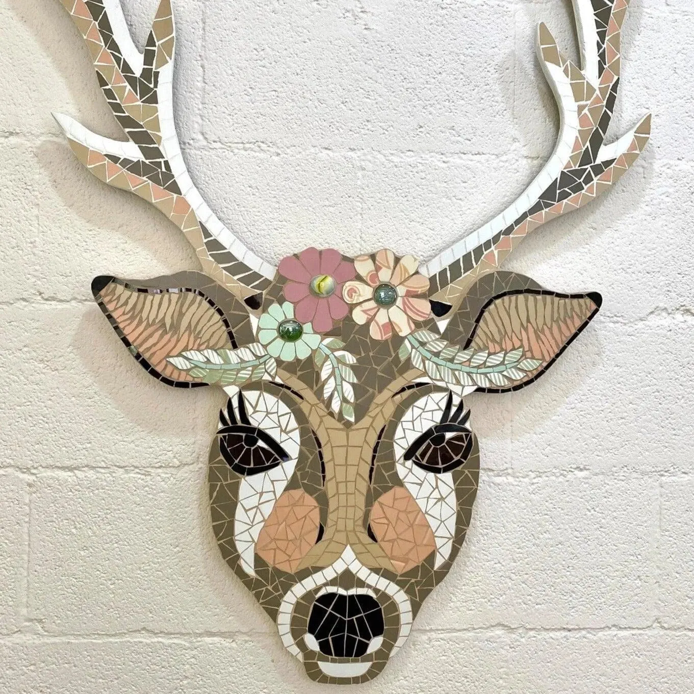 Deer Mosaic Wall Art
