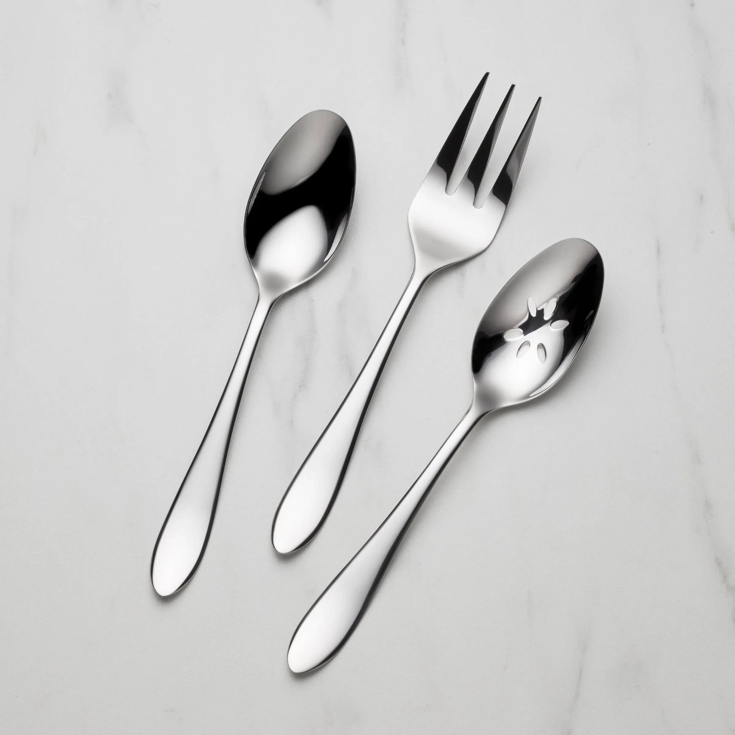 Delia Mirror 3-Piece Hostess Serving Set