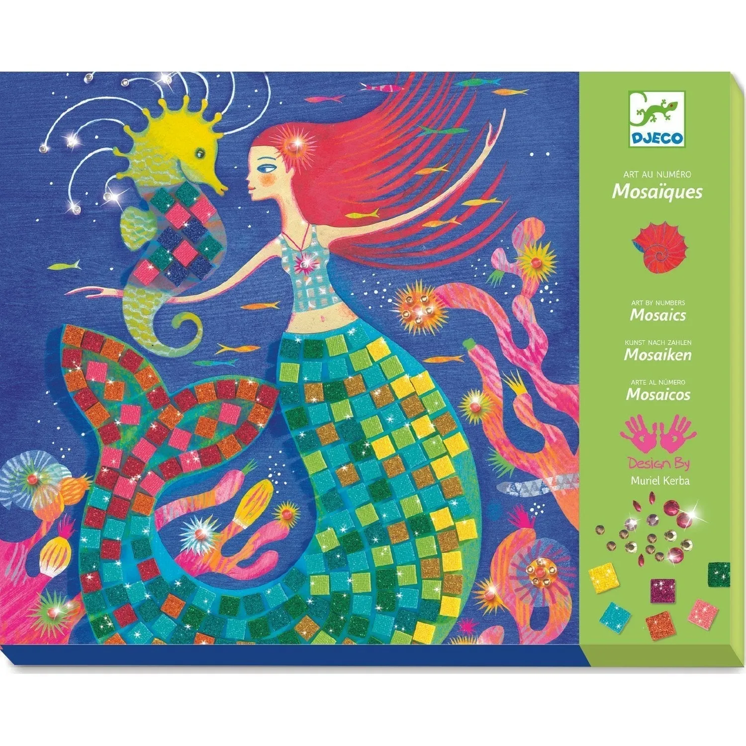 DJECO Le Grand Artist Mosaics Kit - The Mermaid's Song