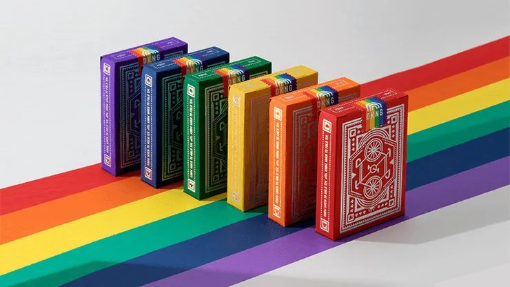 DKNG Rainbow Wheels Playing Cards by Art of Play
