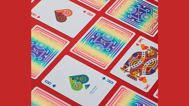 DKNG Rainbow Wheels Playing Cards by Art of Play